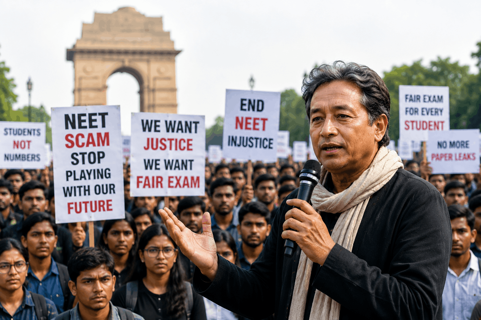Sonam Wangchuk Joins the Delhi NEET Protest: What Students Need to Know